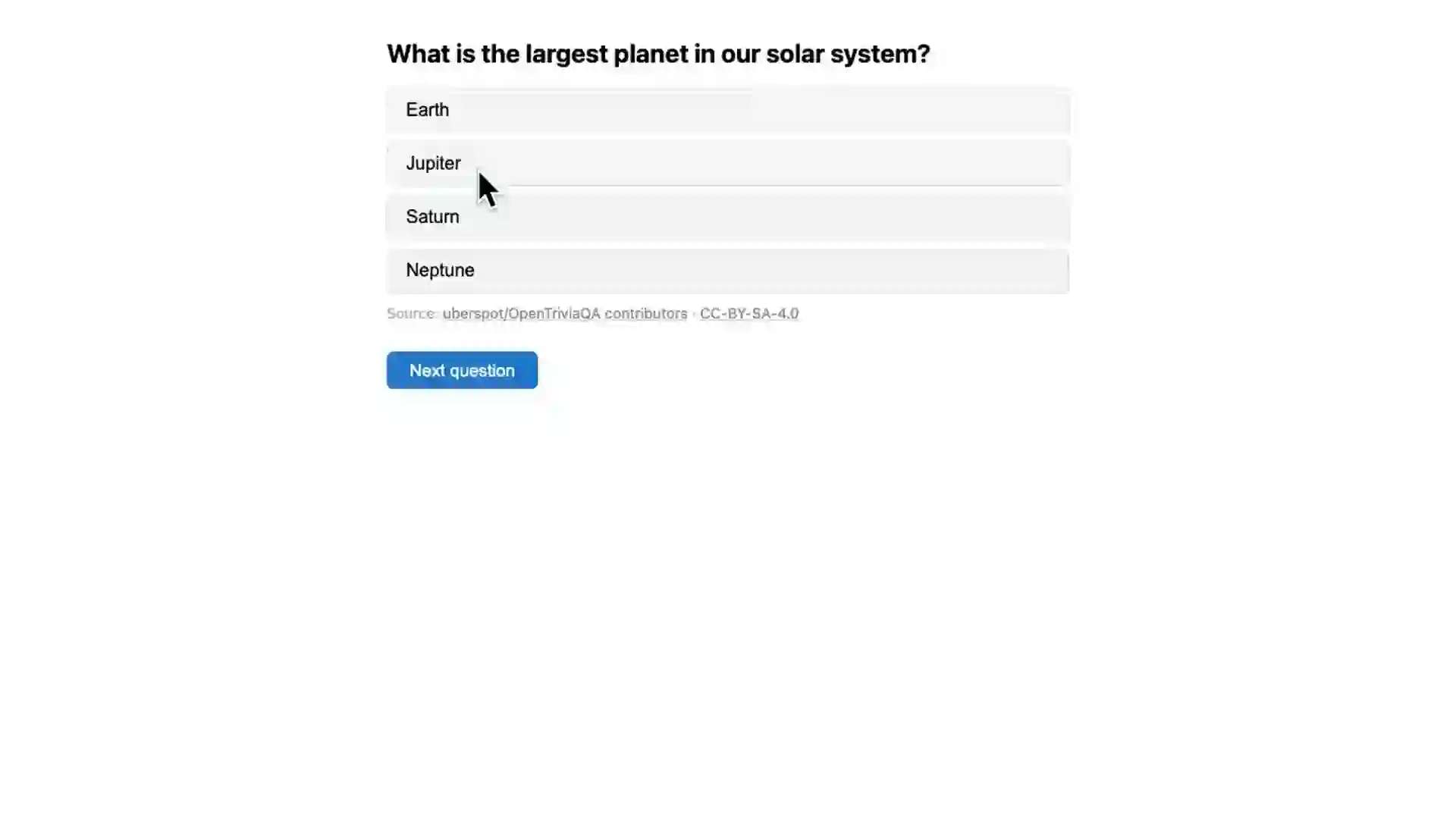 Building a quiz app with QuizBase — 20 second demo